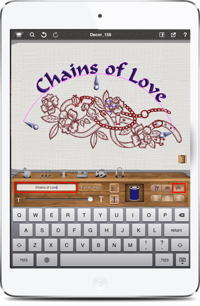 Text on Arc iPad